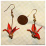 Origami Tsuru Earrings