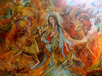 Iranian Painting-The Warmth Of by sonia-p