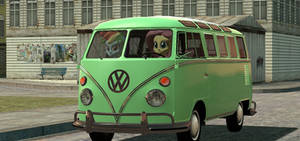 Let Fluttershy drive for you to the destination :3