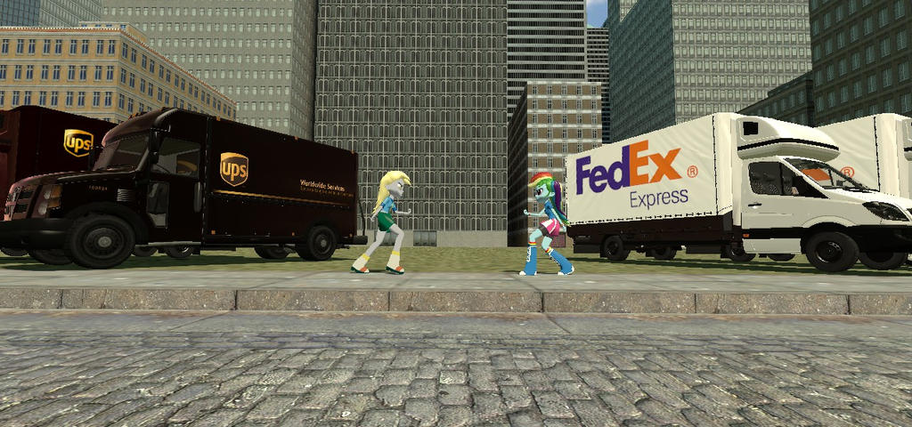 Ups vs. FedEx by N3onH100 on DeviantArt