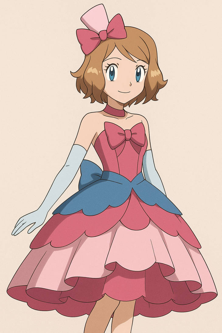 pokemon serena pink dress Zhu Yi Wan Jia Studio Pokmon Wedding Dress Series Serena Wedding Dress