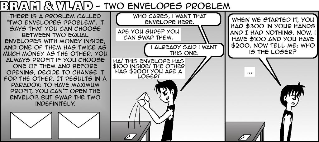 Envelope Problems Two envelopes problem by StrixVanAllen on DeviantArt