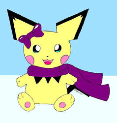 Pichu with Scarf and Bow