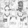 DIRTY PAIR model sheet, circa '98