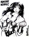 WONDER WOMAN sketch, from FanExpo by AdamWarren