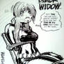 THE AVENGERS' BLACK WIDOW con sketch