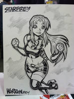 TEEN TITANS' Starfire con sketch