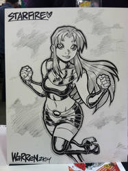 TEEN TITANS' Starfire con sketch