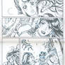 Pencils for Marvel DOMINO/ SCARLET WITCH page