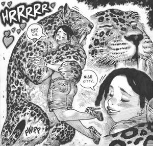 Spooky+smilodon panel from EMPOWERED vol.12!