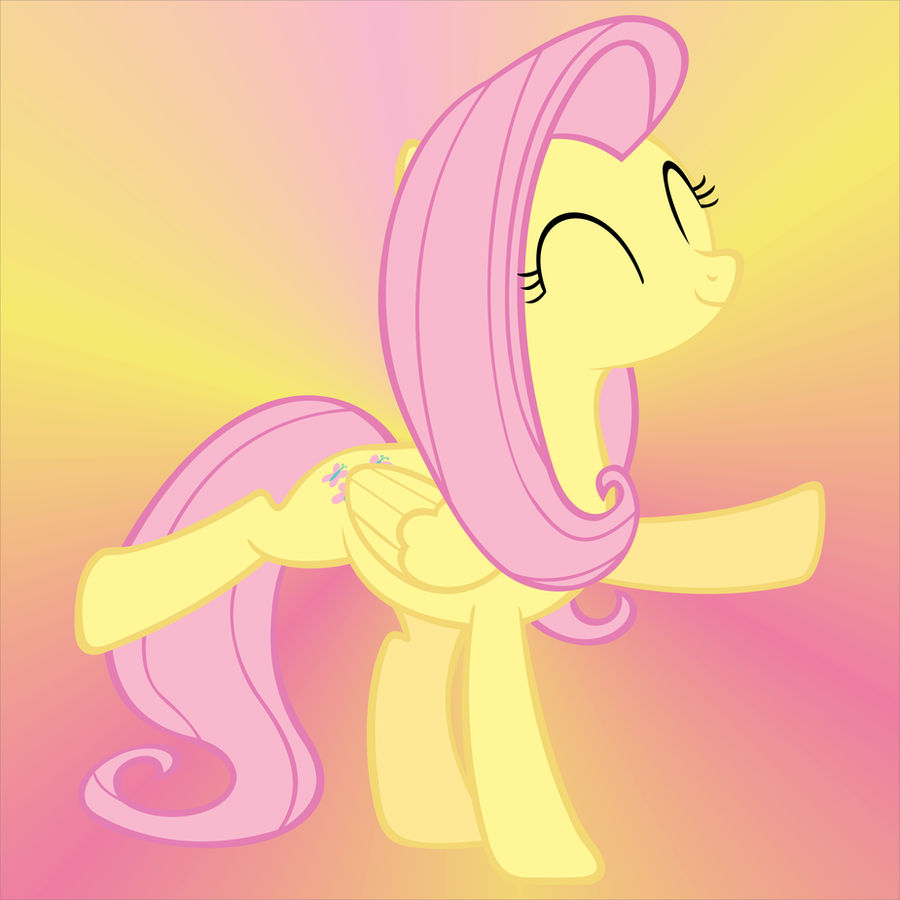 Fluttershy With Background