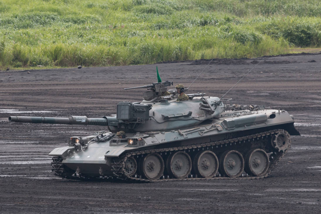 Type 74 Rear Type 74 Main battle tank by DDmurasame on DeviantArt