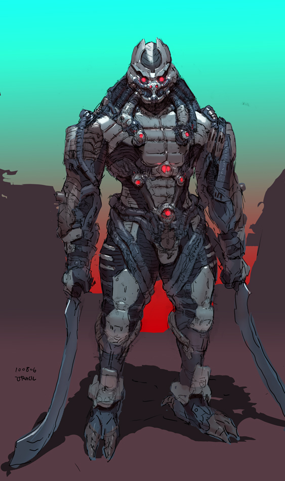 Cyborg Crewmate cyborg warrior by U-RA-CIL on DeviantArt