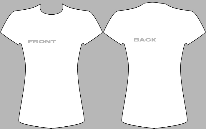Female T-Shirt Template