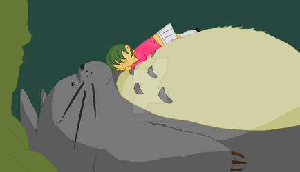 Young!Avaa: Nap Time With Totoro