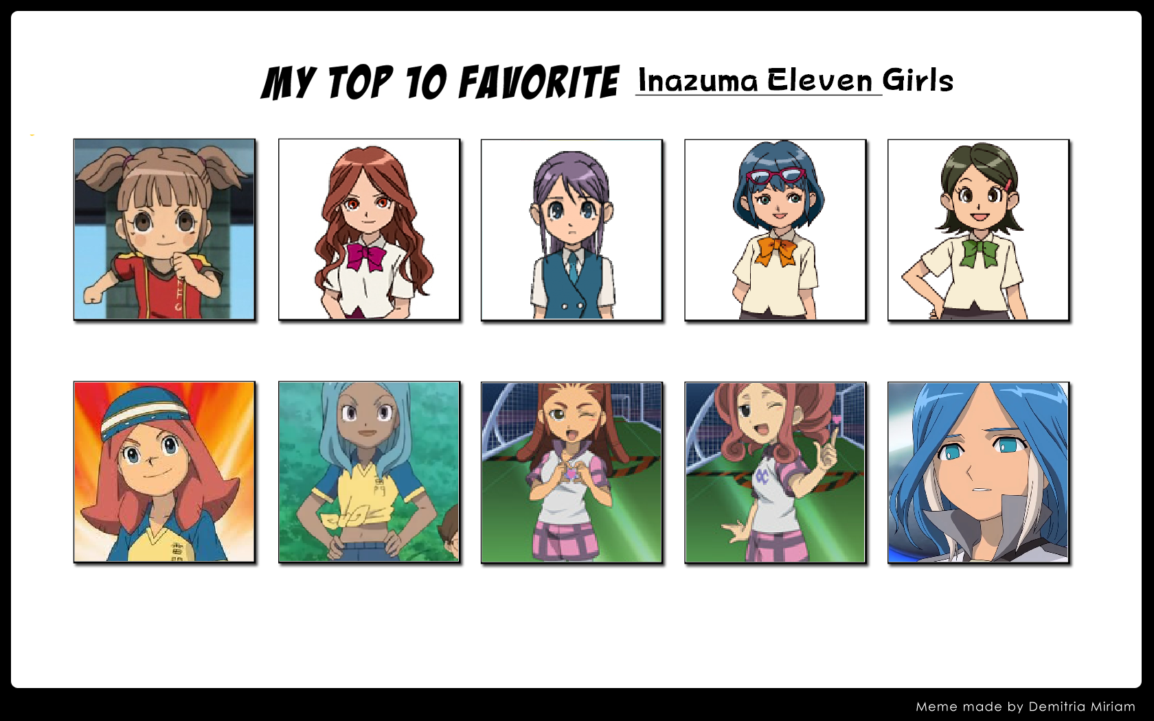 Top 10 Favorite Anime Characters Inazuma Eleven GO by DuskMindAbyss on  DeviantArt