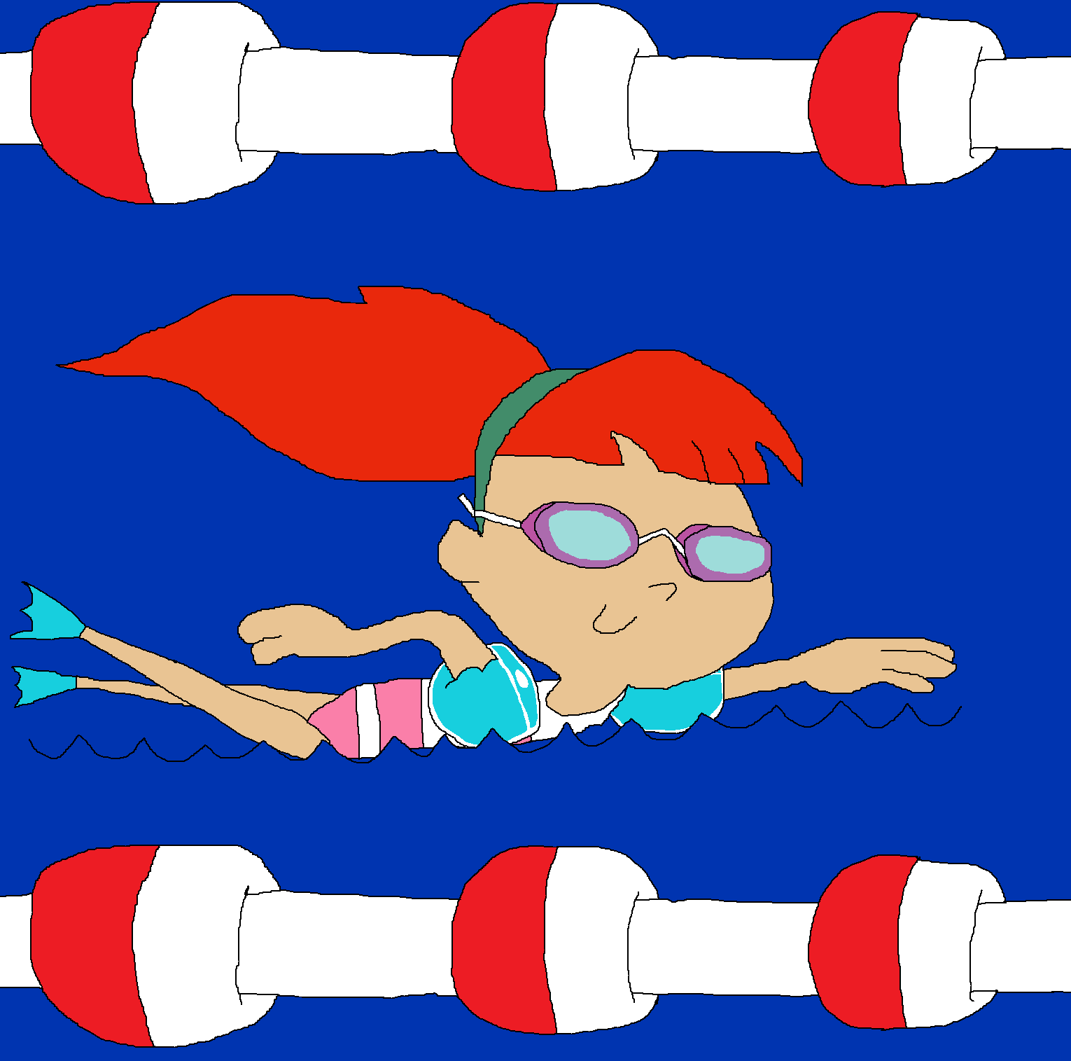 Betty Barrett the Super Swimmer! by sotosbros on DeviantArt