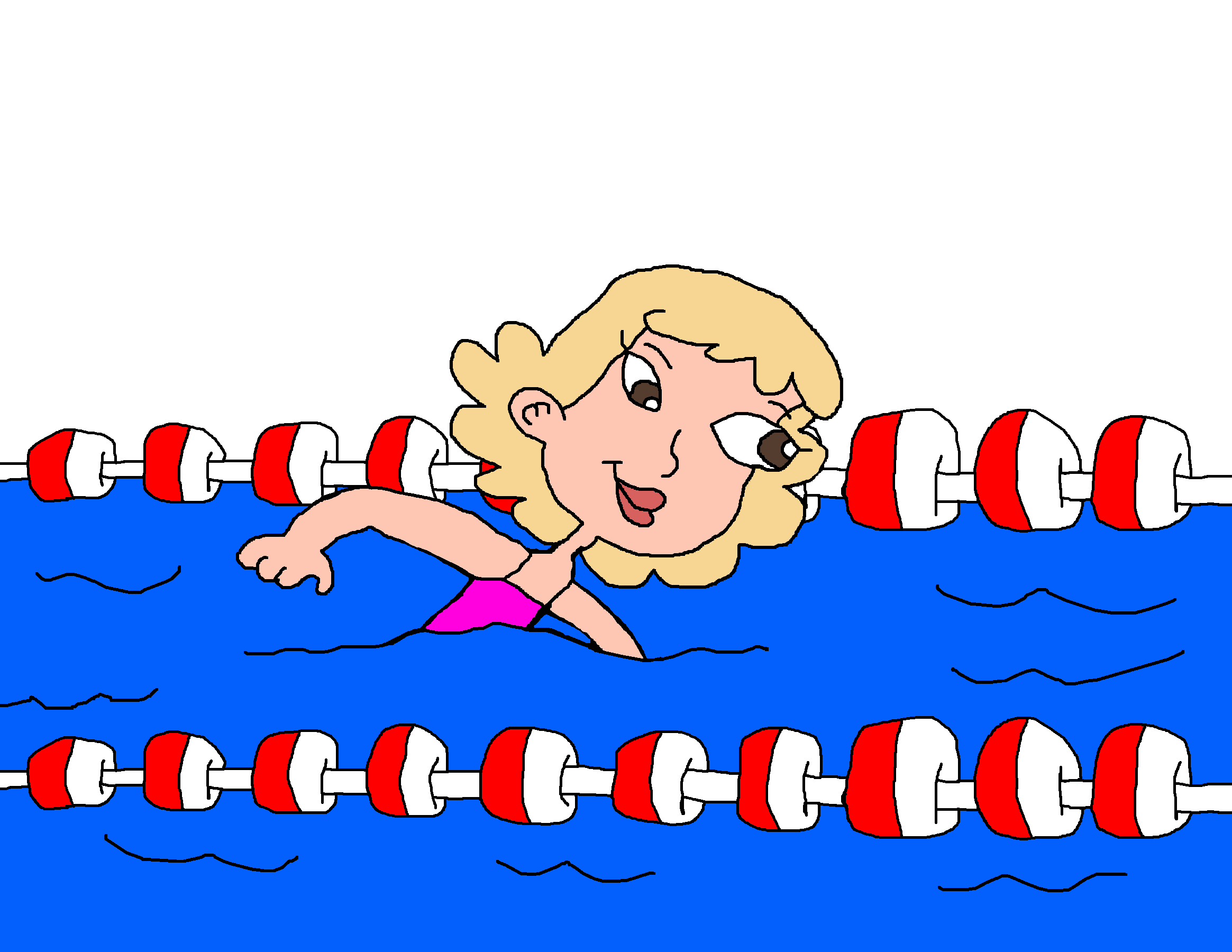 Collette is a Super Excellent Swimmer! by sotosbros on DeviantArt