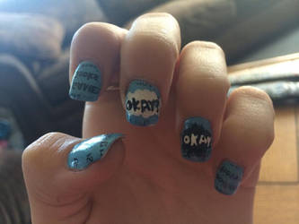 the fault in our stars nail art okay? okay.