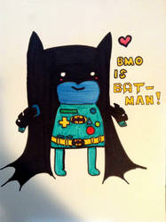 Beemo as batman :D