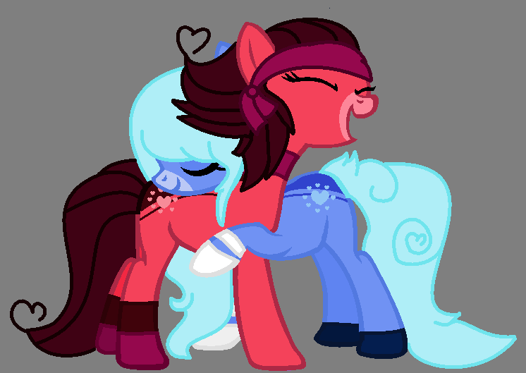 Ruby and Sapphire Ponies