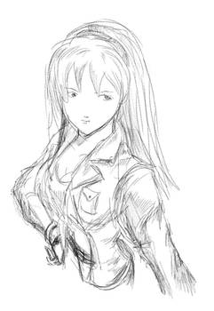 Hitomi Sketch Portrait