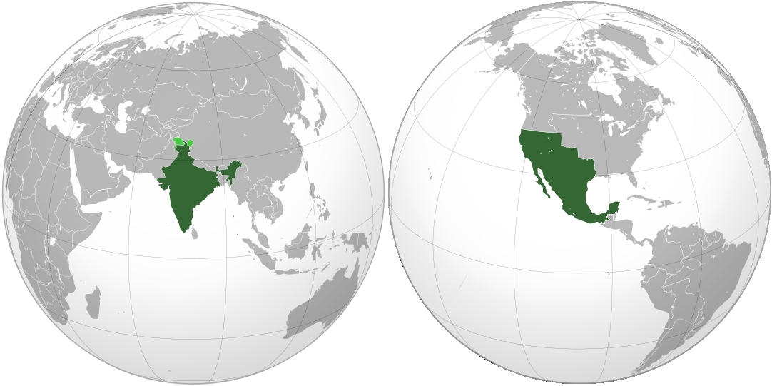 India and Mexico by JamesZorranFan789 on DeviantArt