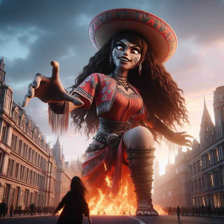 Demon Giantess Soldadera In London By JamesZorranFan789 On DeviantArt demon-giantess-soldadera-in-london-by-jameszorranfan789-on-deviantart
