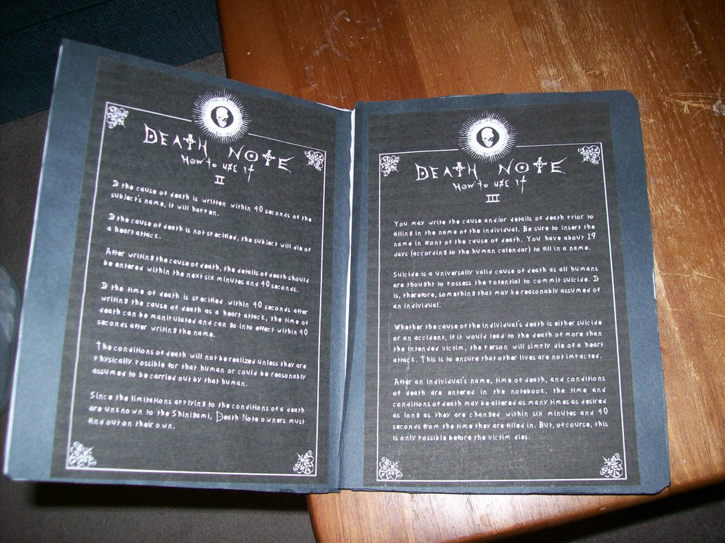 Death Note Rules Pages 2 3 By WhiteFD On DeviantArt death-note-rules-pages-2-3-by-whitefd-on-deviantart