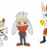 scorbunny evolutions art