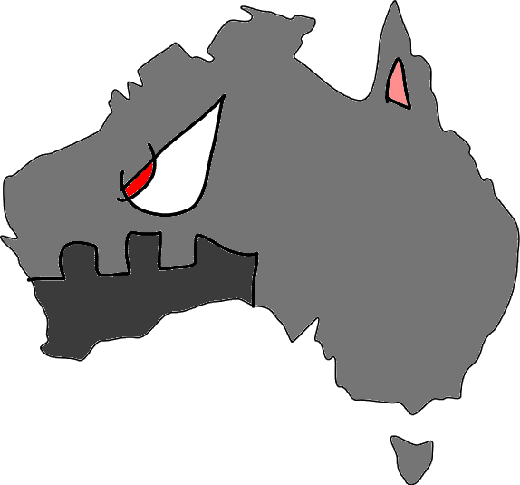 Australia Map Rude Dog australia map dog robot Pictures by enzo1867 on DeviantArt