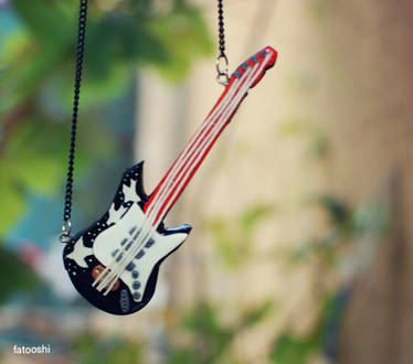 guitar polymer clay handmade