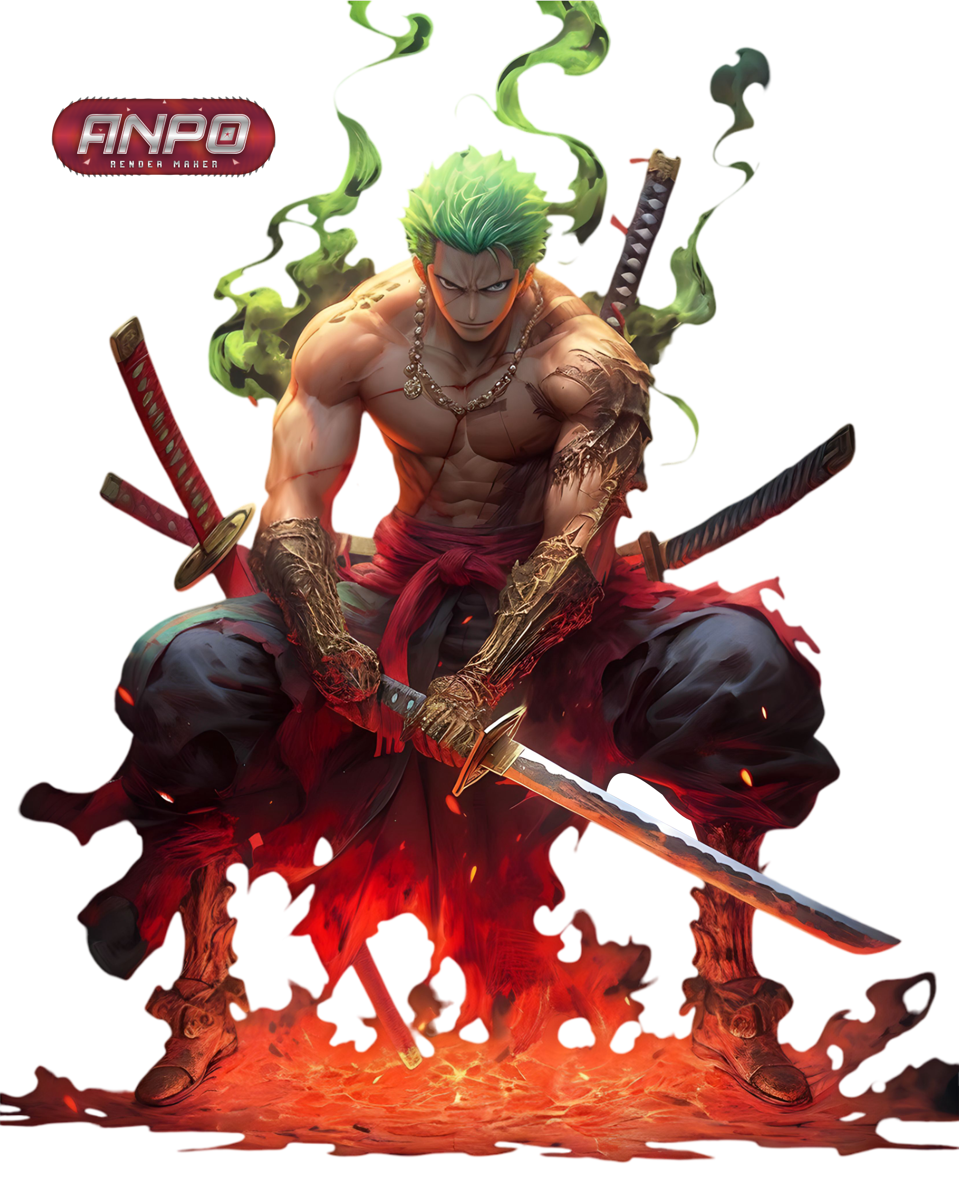 Render Zoro - One Piece by INAKI-GFX on DeviantArt