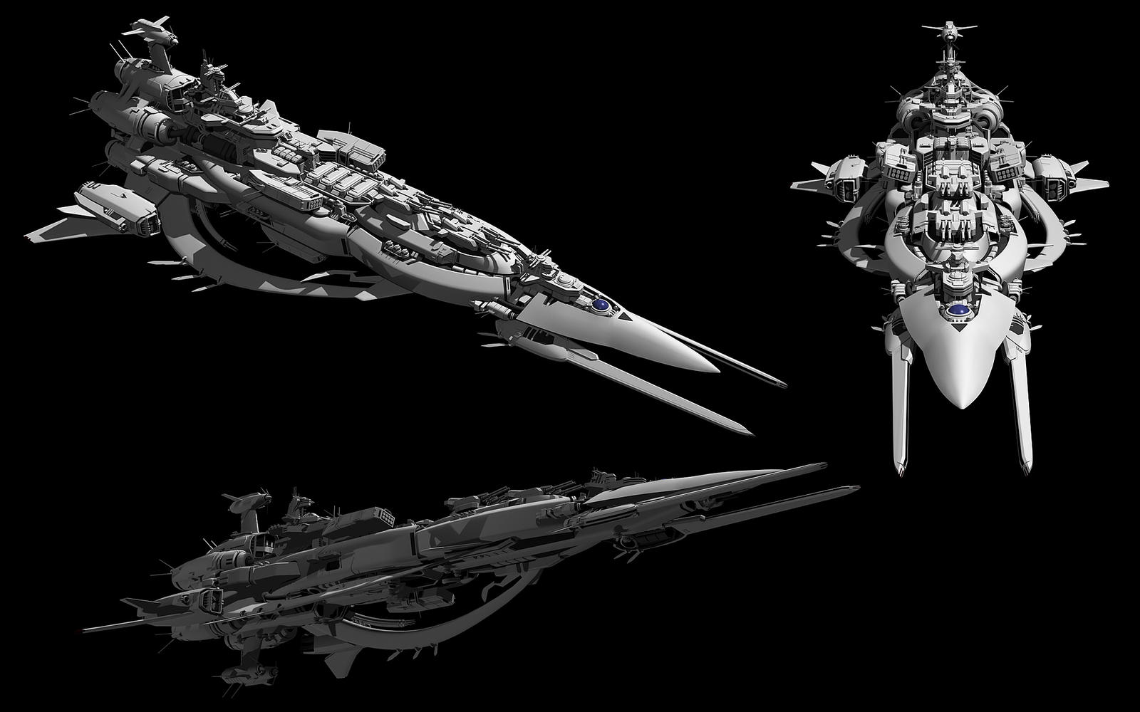 Battlecruiser in progress. by KungKungK on DeviantArt