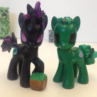 Minecraft Creeper and Enderpony