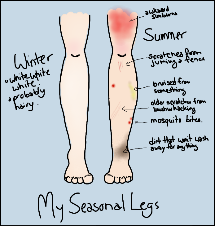 Legs: Winter vs Summer