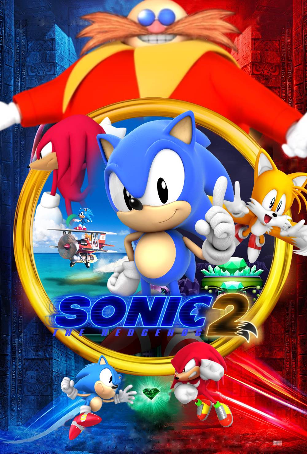 Sonic The Hedgehog 2 Movie Poster - Modern Style - by Nibroc-Rock on  DeviantArt