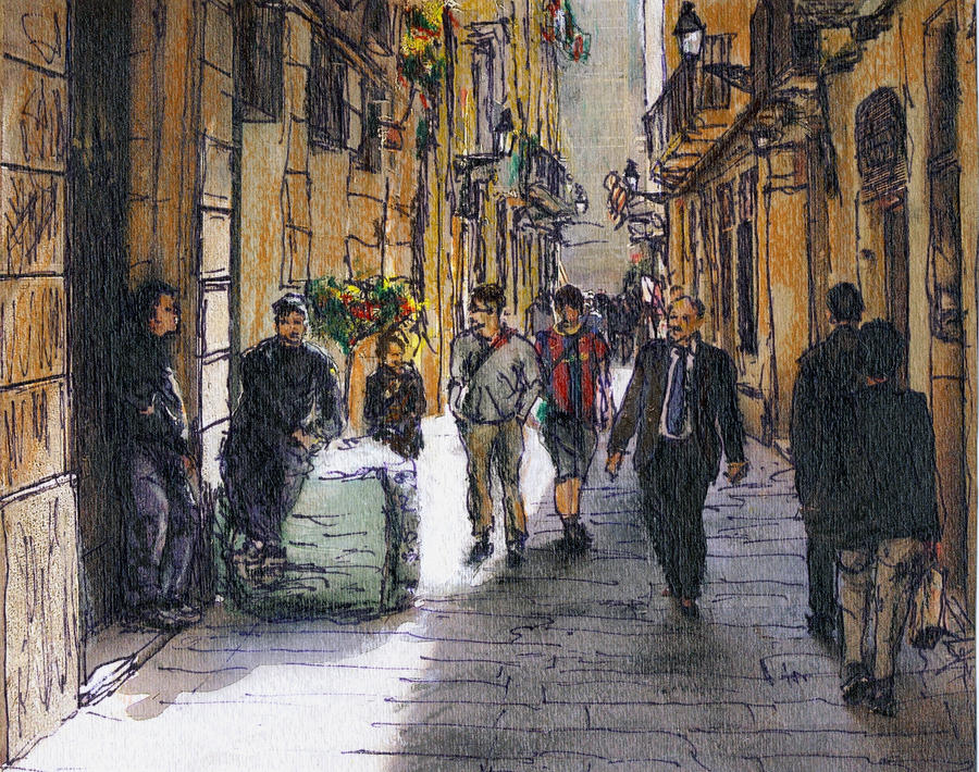 Barcelona Street Sketch