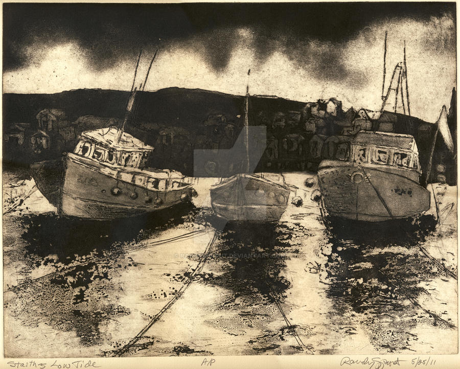 Staithes Etching