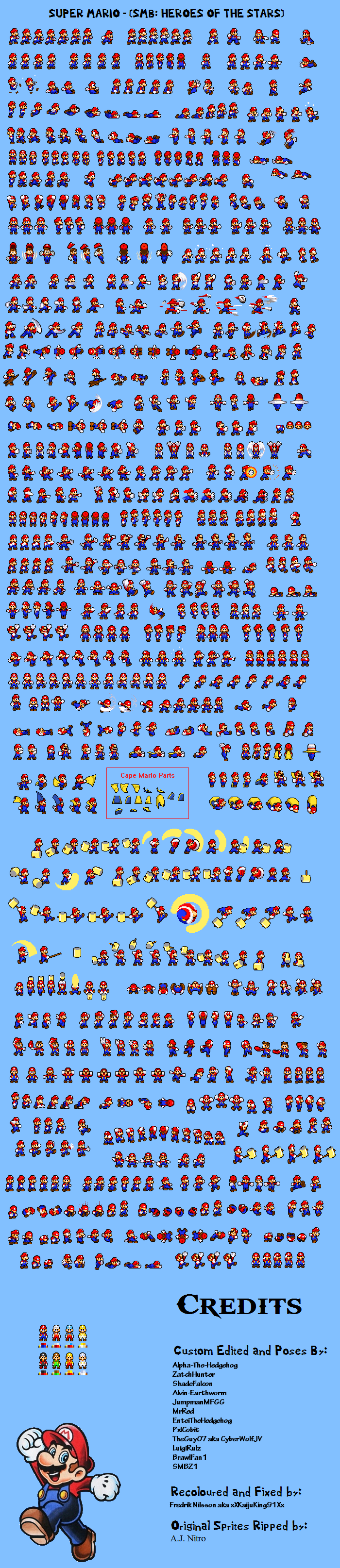 Mario Sprite Sheet By Asylusgoji91 On Deviantart