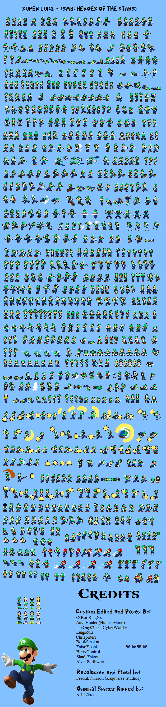 Luigi Sprite Sheet