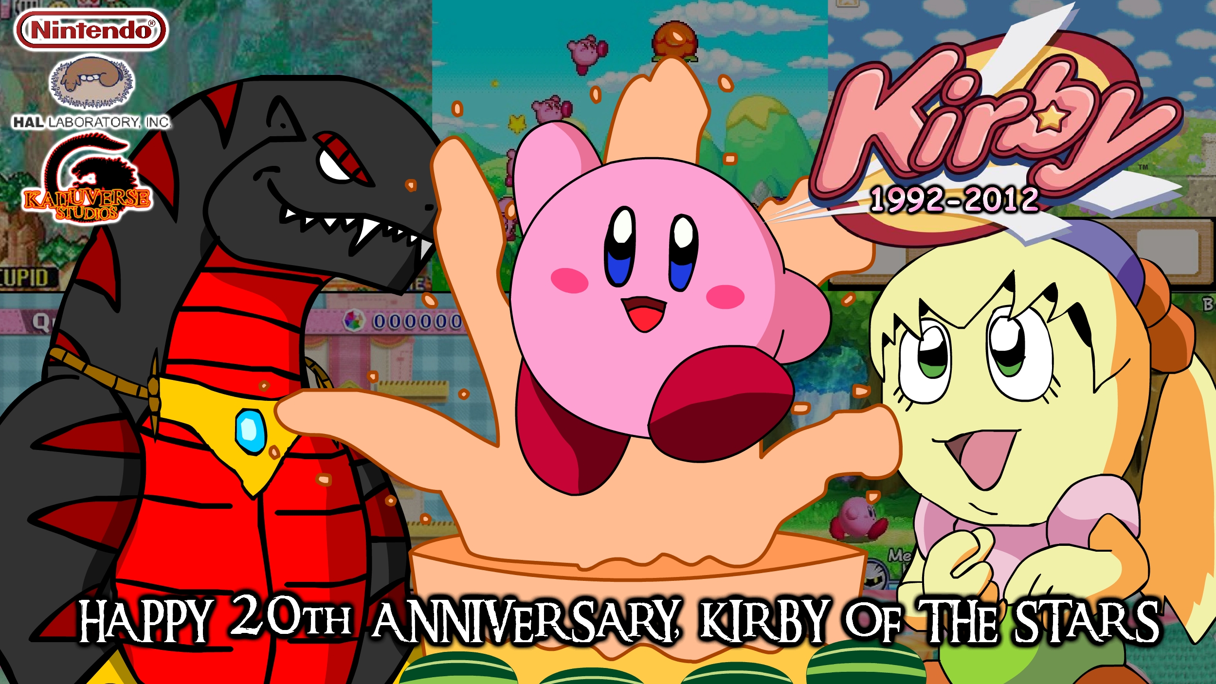 Kirby's 20th Anniversary SPRITE VERSION by SwagKirbyArt on DeviantArt