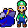 Luigi, Tuff, Meta Knight Size Test
