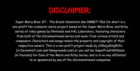 DISCLAIMER in SMBGT