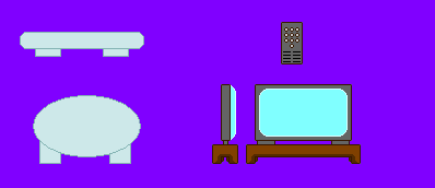 Mario and Luigi's TV Room objects