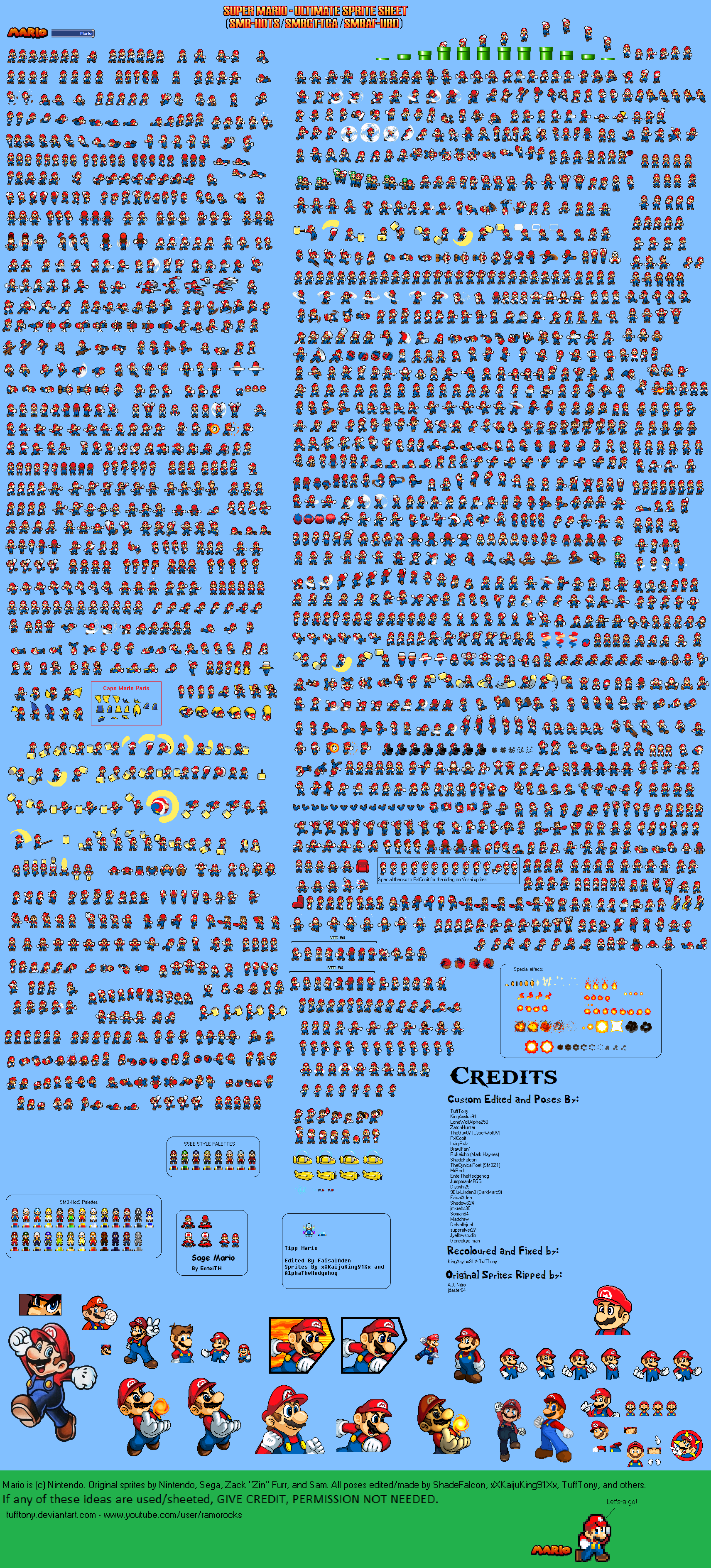 New SMBHotS Mario Sprite Sheet