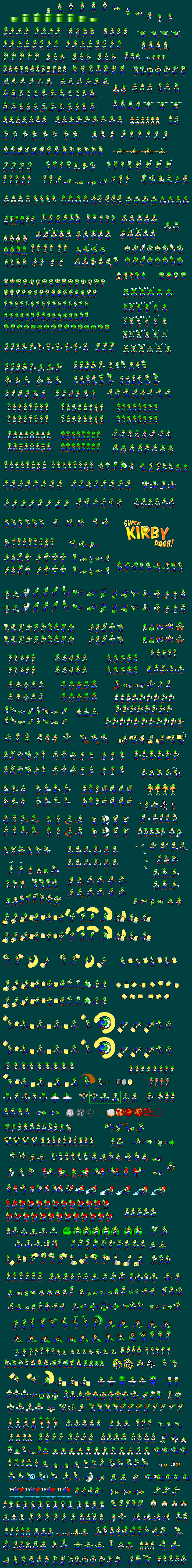 Luigi Sprite Sheet (Super Kirby Dash!)