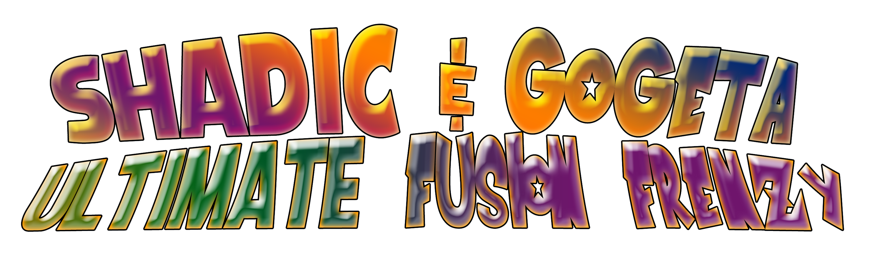 Shadic and Gogeta Ultimate Fusion Frenzy Logo