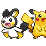 Electric Couple - Pikachu and Emolga