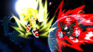 Birthday Gift - Super Sonic vs. Dark Shadow